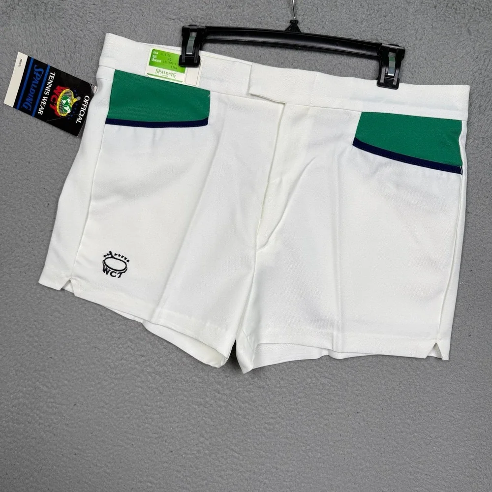 Vintage 70s Spalding WCT Tennis Shorts Talon Zipper‎